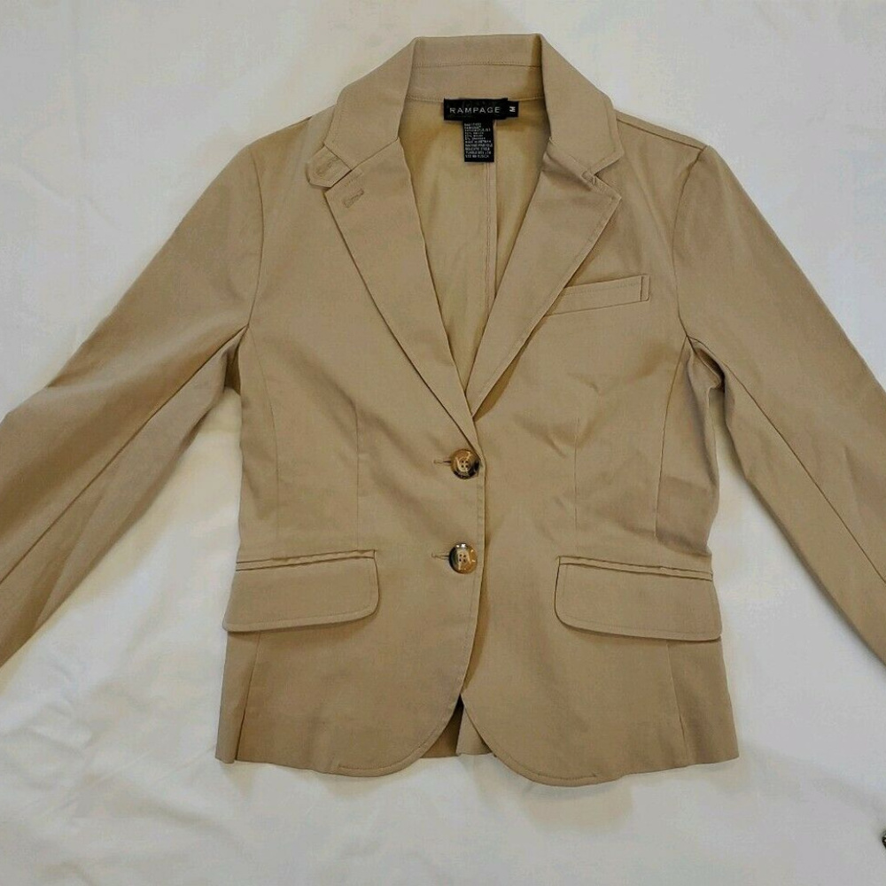 Rampage Women's  fitted suit blazer sz M MWT